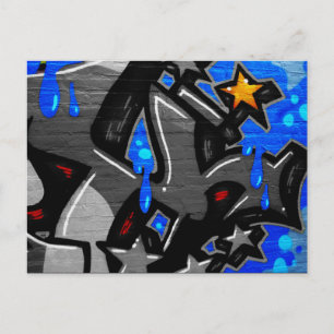 Graffiti 3 pca postkarte