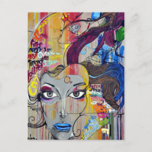 Graffiti-508272 Graffiti-Wandmalerei Postkarte