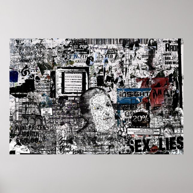 "Graffiti 6" drucken Poster (Vorne)