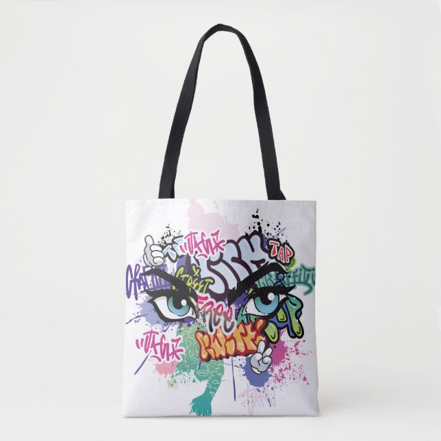 Graffiti-Abbildung mit Graffiti-Buchstaben (Vorderseite)