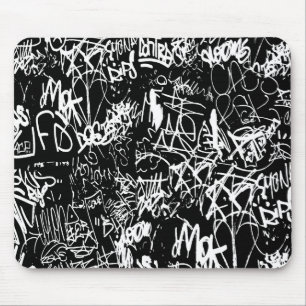 Graffiti Abstrakt Collage Print Patches Mousepad