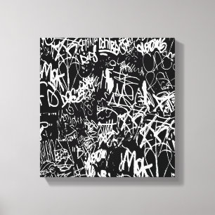 Graffiti Abstrakt Collage Print Pattern Leinwanddruck