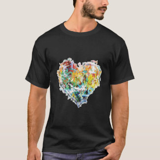 Graffiti Abstrakt Heart T-Shirt