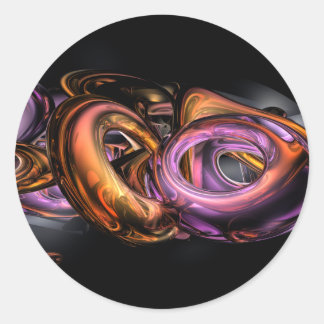 Graffiti abstrakt runder aufkleber