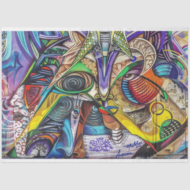 Graffiti Abstrakt Urban 16 Dekoupage Tissue Seidenpapier (Vorderseite)