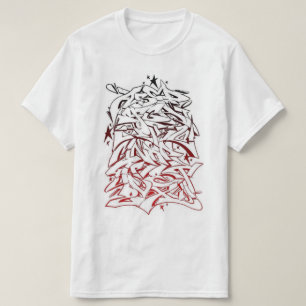 Graffiti-Alphabet-angesagtes HopfenT-Shirt T-Shirt