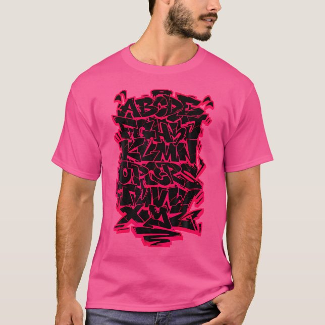 Graffiti Alphabet Highlights T-Shirt (Vorderseite)