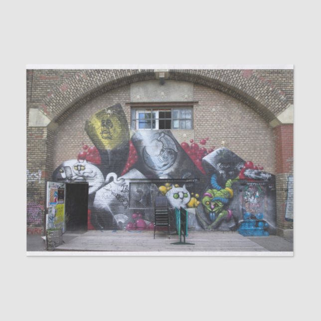 Graffiti am Stadtbahnbogen, Wien Österreich Seidenpapier (Vorderseite)