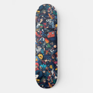 Graffiti-Anime-Cool-Design-Skateboard Skateboard