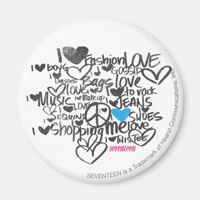 Graffiti Aqua Magnet (Vorne)