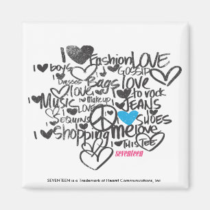 Graffiti Aqua Magnet