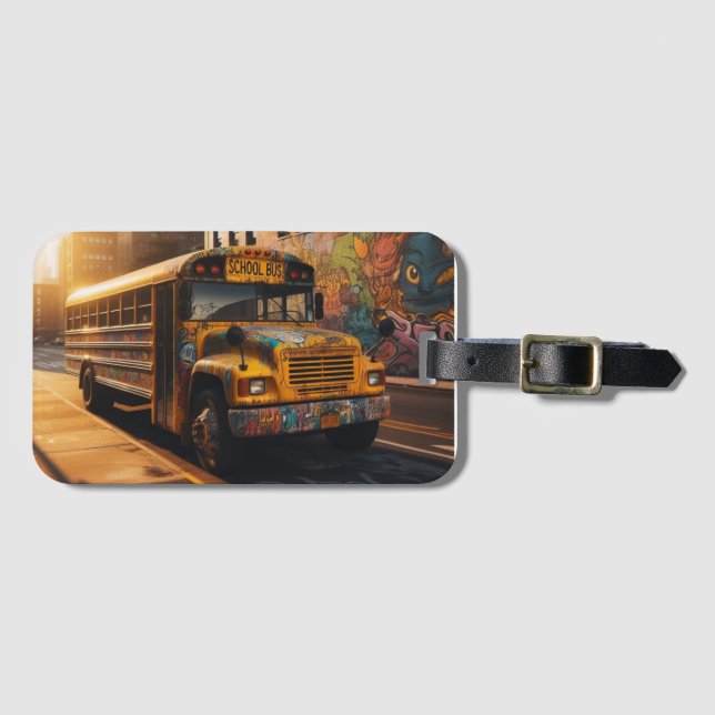 Graffiti Art Luggage Tag Gepäckanhänger (Vorderseite (Horizontal))