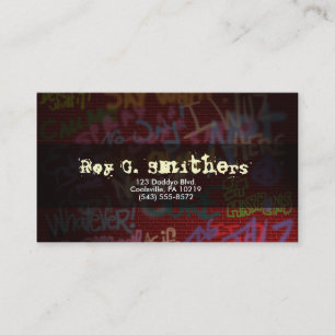 Graffiti-Art Visitenkarte