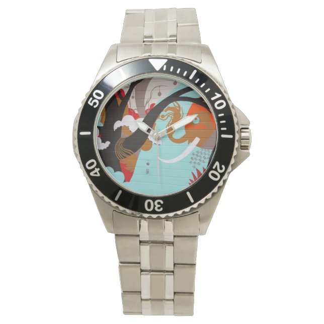 Graffiti Art Watch Armbanduhr (Vorderseite)