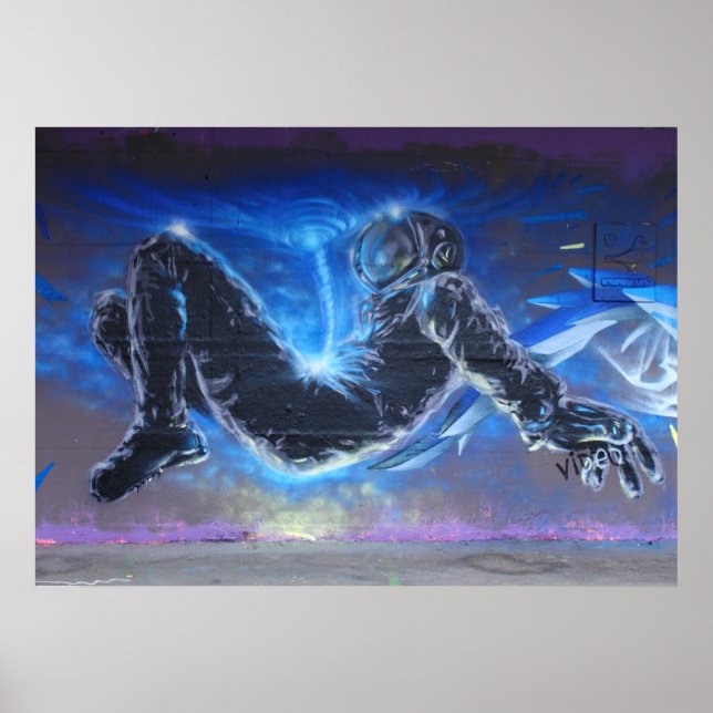 Graffiti Astronaut Poster (Vorne)