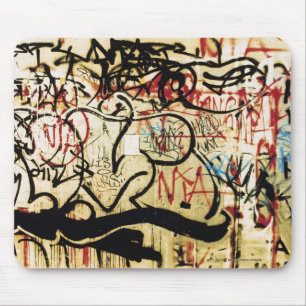 Graffiti auf einer Wand Mousepad