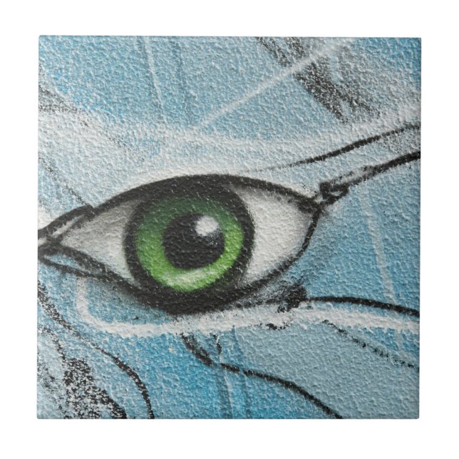 Graffiti-Auge Fliese (Vorderseite)