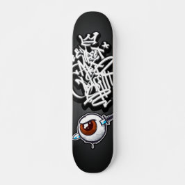 Graffiti-Augendagger Skateboard