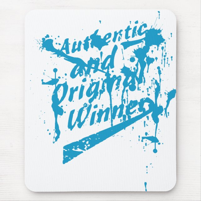 Graffiti Authentisch Originaler Gewinner Grunge Sp Mousepad (Vorne)