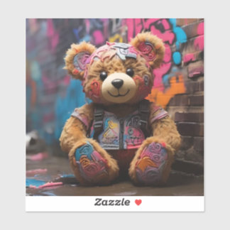 Graffiti Bear Aufkleber