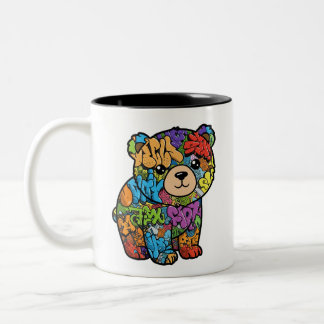 Graffiti Bear Tasse - Rechtshändige Version