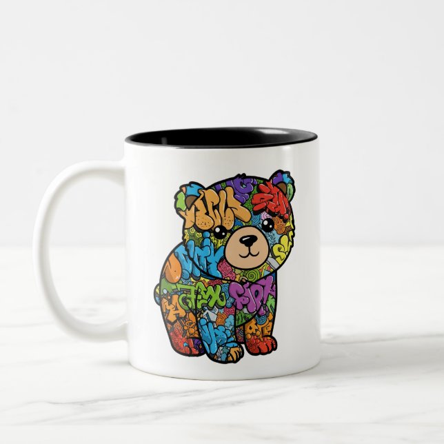 Graffiti Bear Tasse - Rechtshändige Version (Links)