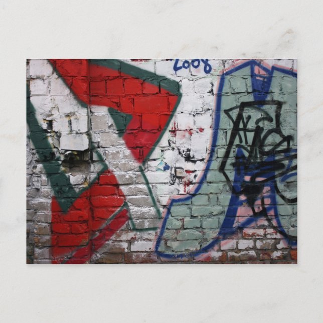 Graffiti, Berlin, Deutschland Postkarte (Vorderseite)