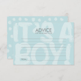 Graffiti Blue Baby Duschberatungskarte für die Mam Einladung