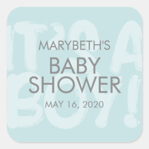 Graffiti Blue Baby Dusche Gefallen Sticker