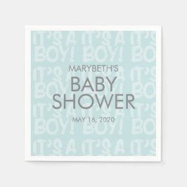 Graffiti Blue Baby Duschpapier Napkin Serviette