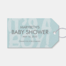 Graffiti Blue Baby Showdusche Gefallen Geschenk Ta Geschenkanhänger