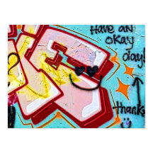 Graffiti Blue Pink Urban Street Kunst