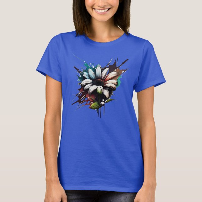Graffiti Blume T - Shirt (Vorderseite)