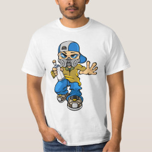 Graffiti boy and mask T-Shirt