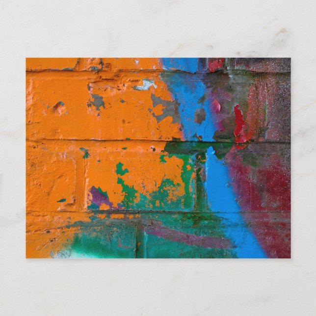 Graffiti Brick Postkarte (Vorderseite)