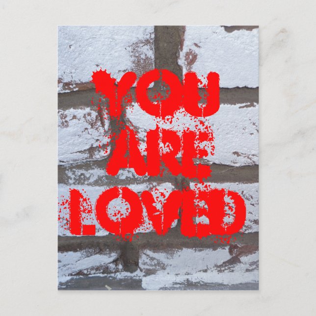 Graffiti Bricks Postkarte (Vorderseite)