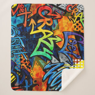 Graffiti Bricks: Urban Abstrakt Sherpadecke