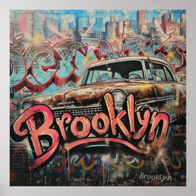 Graffiti Brooklyn Poster (Vorne)