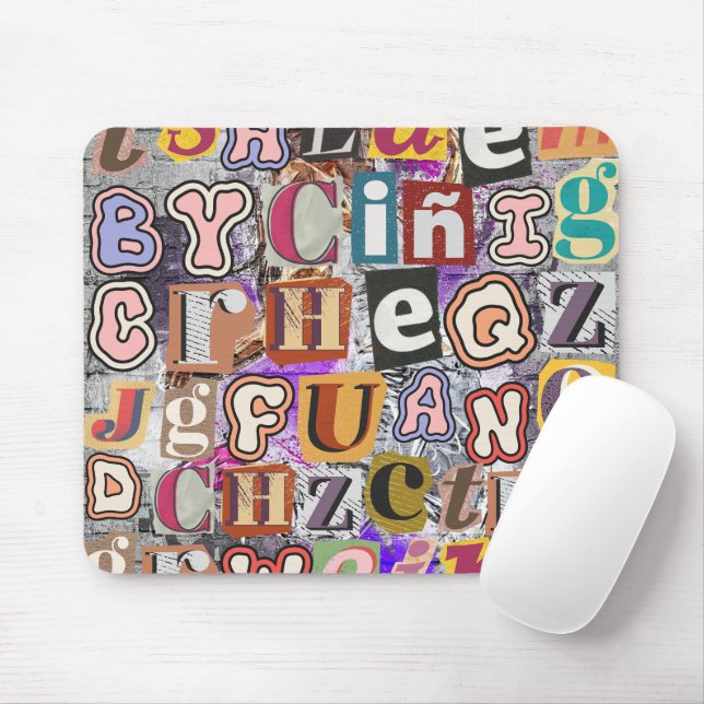 Graffiti Buchstaben Street Stil Künstlerisch Fun D Mousepad (Mit Mouse)