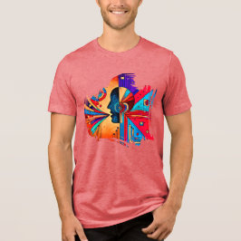 Graffiti Burst - Urban Abstrakt Street Art T-Shirt Tri-Blend Shirt