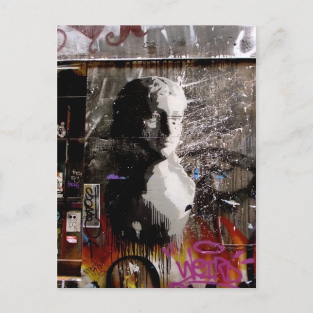 Graffiti Bust Postkarte (Vorderseite)