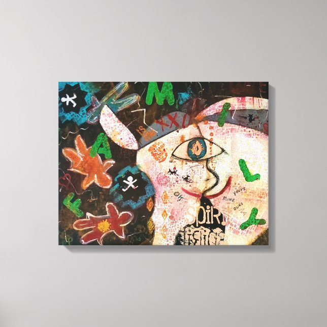 Graffiti Canvas Print Leinwanddruck (Vorderseite)