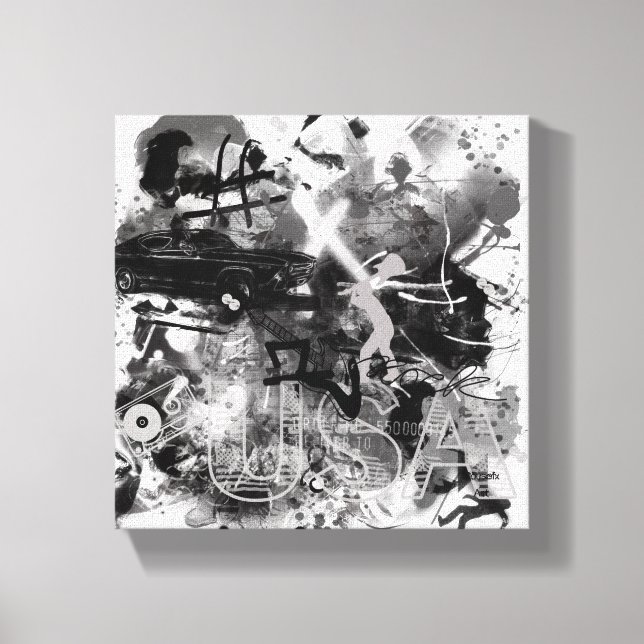 Graffiti Canvas Print Leinwanddruck (Vorderseite)