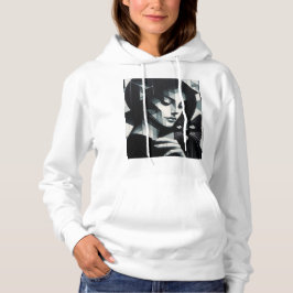 Graffiti Cat Lady Hoodie
