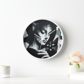 Graffiti Cat Lady Uhr