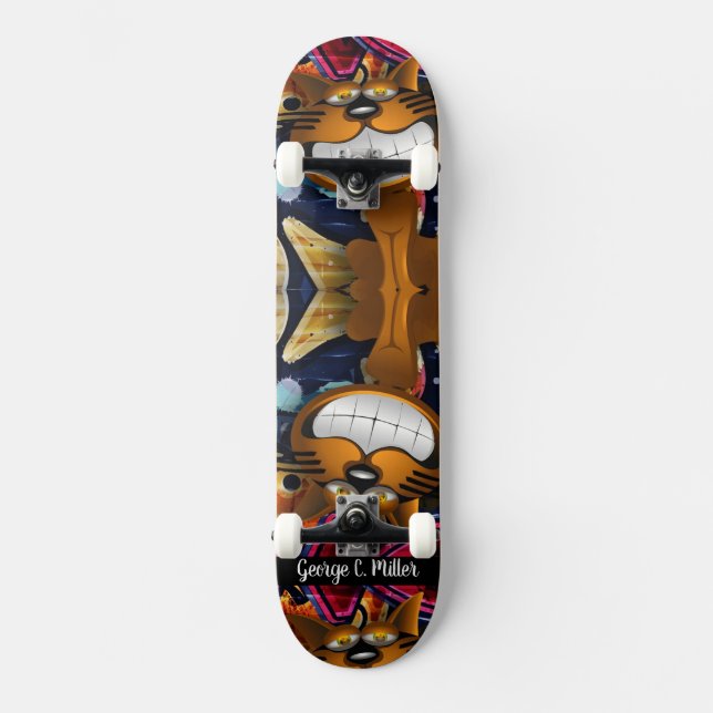 Graffiti Cat Skateboard (Vorderseite)