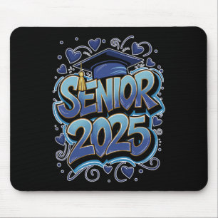 Graffiti Cl von 2025 Senior 2025 Abschluss zurück Mousepad