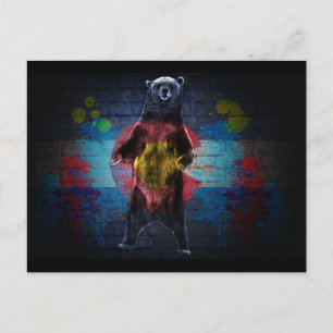 Graffiti Colorado Fahnengrunge Postkarte