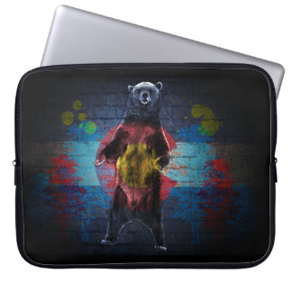 Graffiti Colorado Flag mit Laptop-Ärmel Laptopschutzhülle
