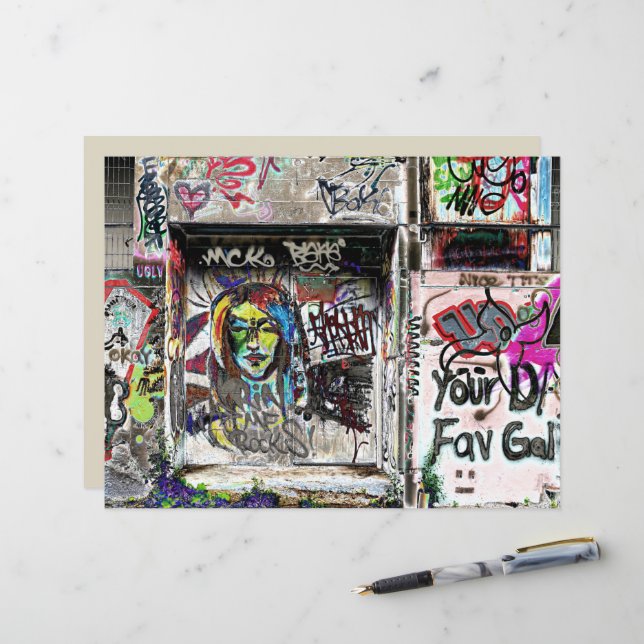 Graffiti Cool Decorative Urban Street Grunge Art (Vorderseite/Rückseite Beispiel)